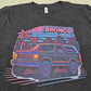 Miami Vibes Bronco T-Shirt - Retro Neon 80s Style | Bella + Canvas 3001