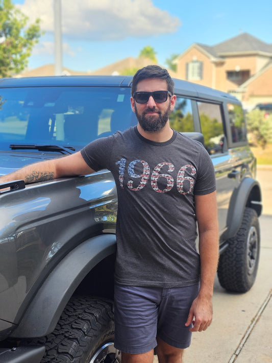 Star Spangled Broncos - 1966 Flag T-Shirt | Bella + Canvas 3001