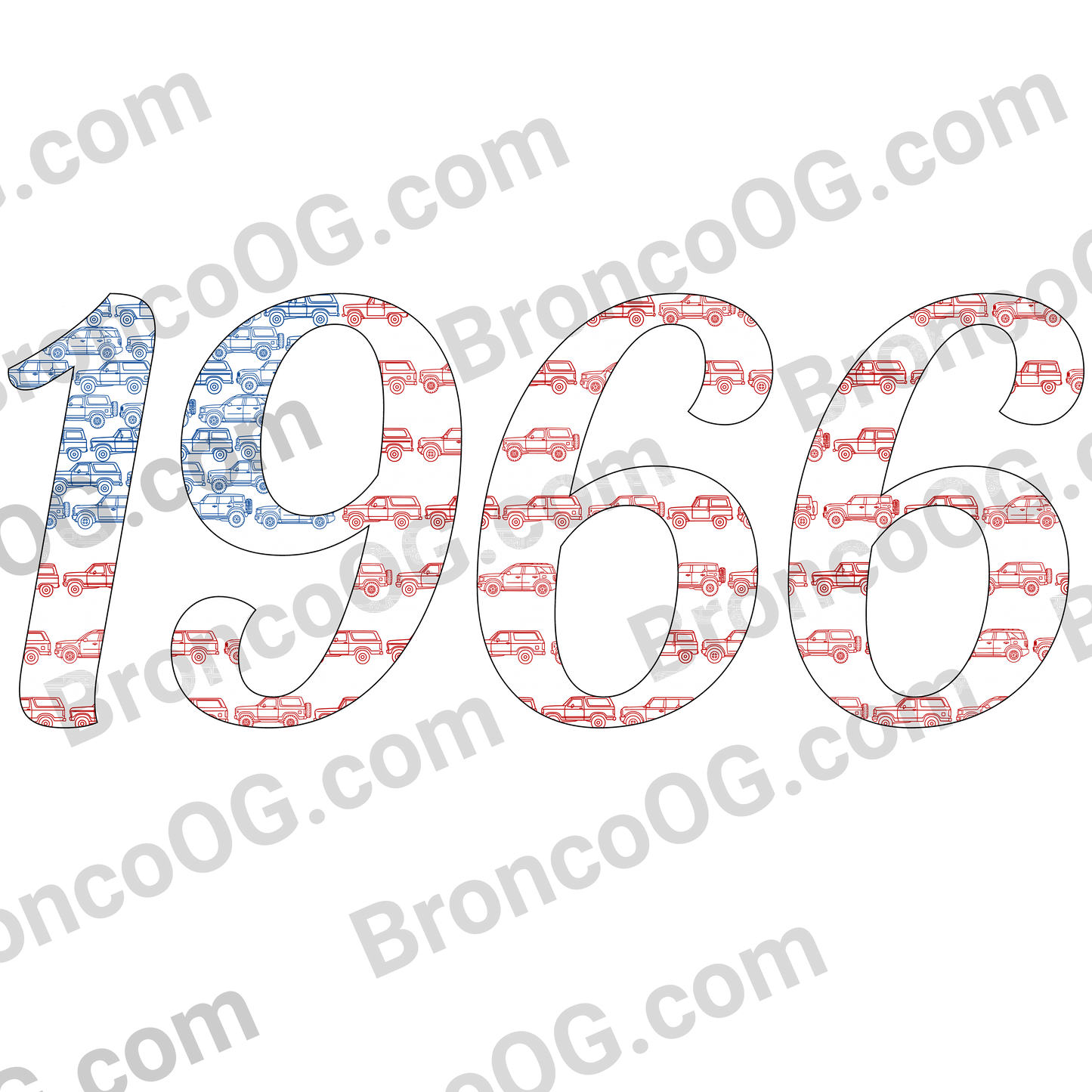 Star Spangled Broncos - 1966 Flag T-Shirt | Bella + Canvas 3001