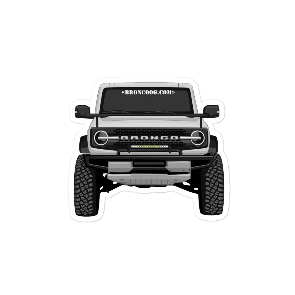 G6 Bronco Sticker Grey